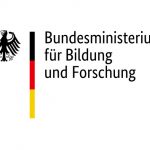 Logo des Bundesministeriums für Bildung und Forschung mit Bundesadler und deutschem Flaggenstreifen in Schwarz-Rot-Gold.