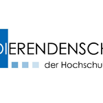 Logo der Studierendenschaft der Hochschule Aalen, mit blauem Quadrat und Schriftzug in Schwarz und Blau.