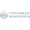 Logo der Universität Hohenheim mit stilisierter Abbildung eines Gebäudes links und dem Schriftzug rechts.