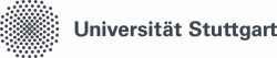 Logo der Universität Stuttgart mit Punktmuster links und dem Schriftzug rechts.