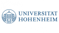 Logo der Universität Hohenheim mit stilisiertem Gebäude und Schriftzug „Universität Hohenheim“ daneben.