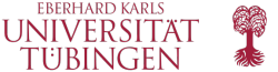 Logo der Eberhard Karls Universität Tübingen mit stilisiertem Baum in roter Schrift.